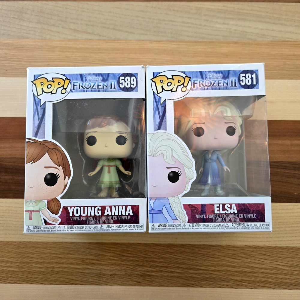 Funko Pop! Frozen II Young Anna and Elsa Vinyl Figures New